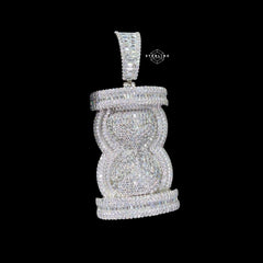 Moissanite Hour Glass Pendant