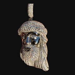 Moissanite Jesus Pendant
