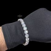 8mm Moissanite Tennis Bracelet 8 Inch