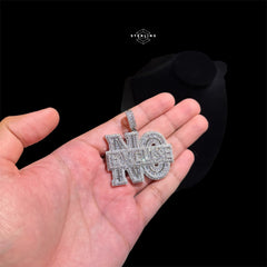 No Excuse Silver Tone Pendant