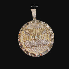 Nugget Iced Out Gold Last Supper Pendant
