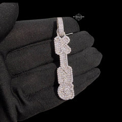Silver Vertical KING Pendant