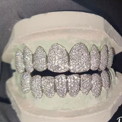 8x8 925 Silver VVS Moissanite Grillz Custom Deal