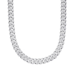 Moissanite 15mm 22" Heavy Baguette Cuban Chain
