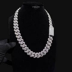 Moissanite 20mm 3D Cuban Chain