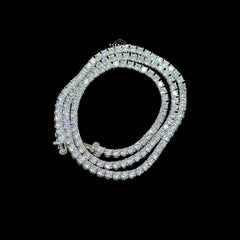 3mm Moissanite Tennis Chain Necklace