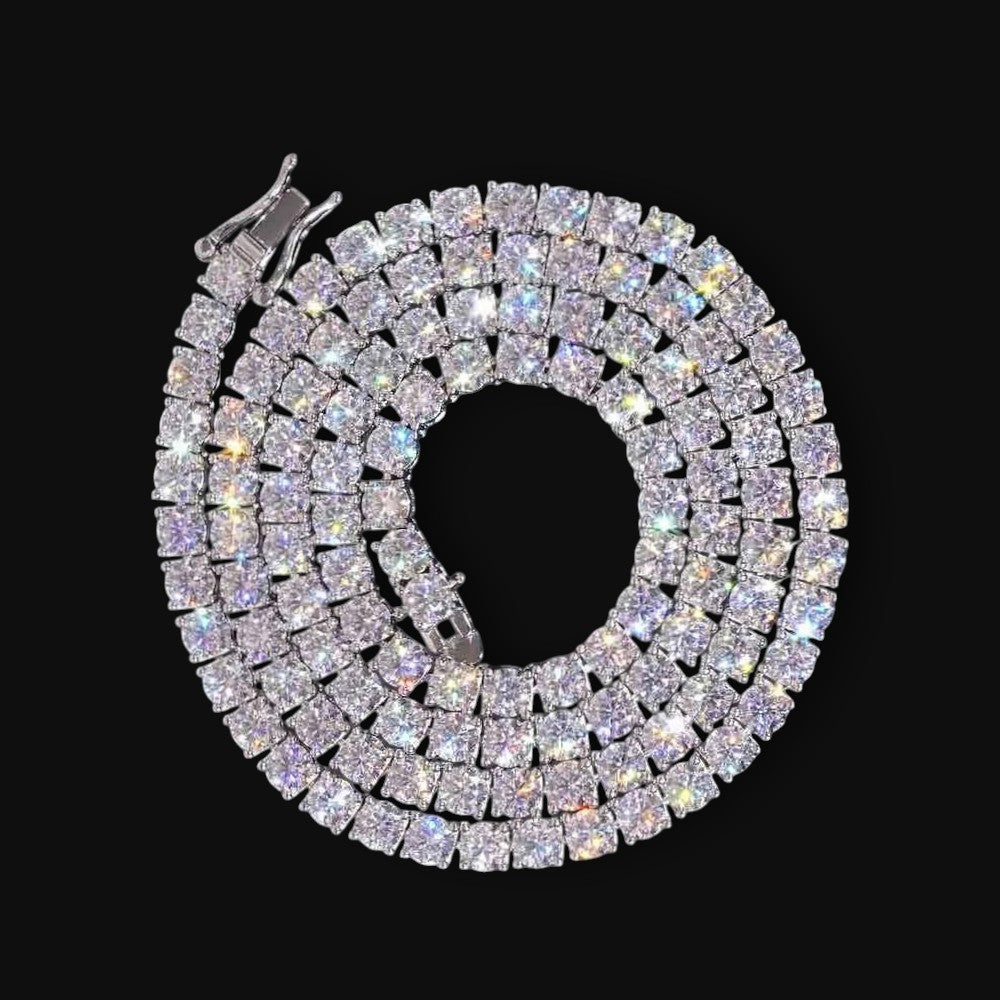 4mm Moissanite Tennis Chain
