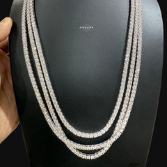4mm Moissanite Tennis Chain