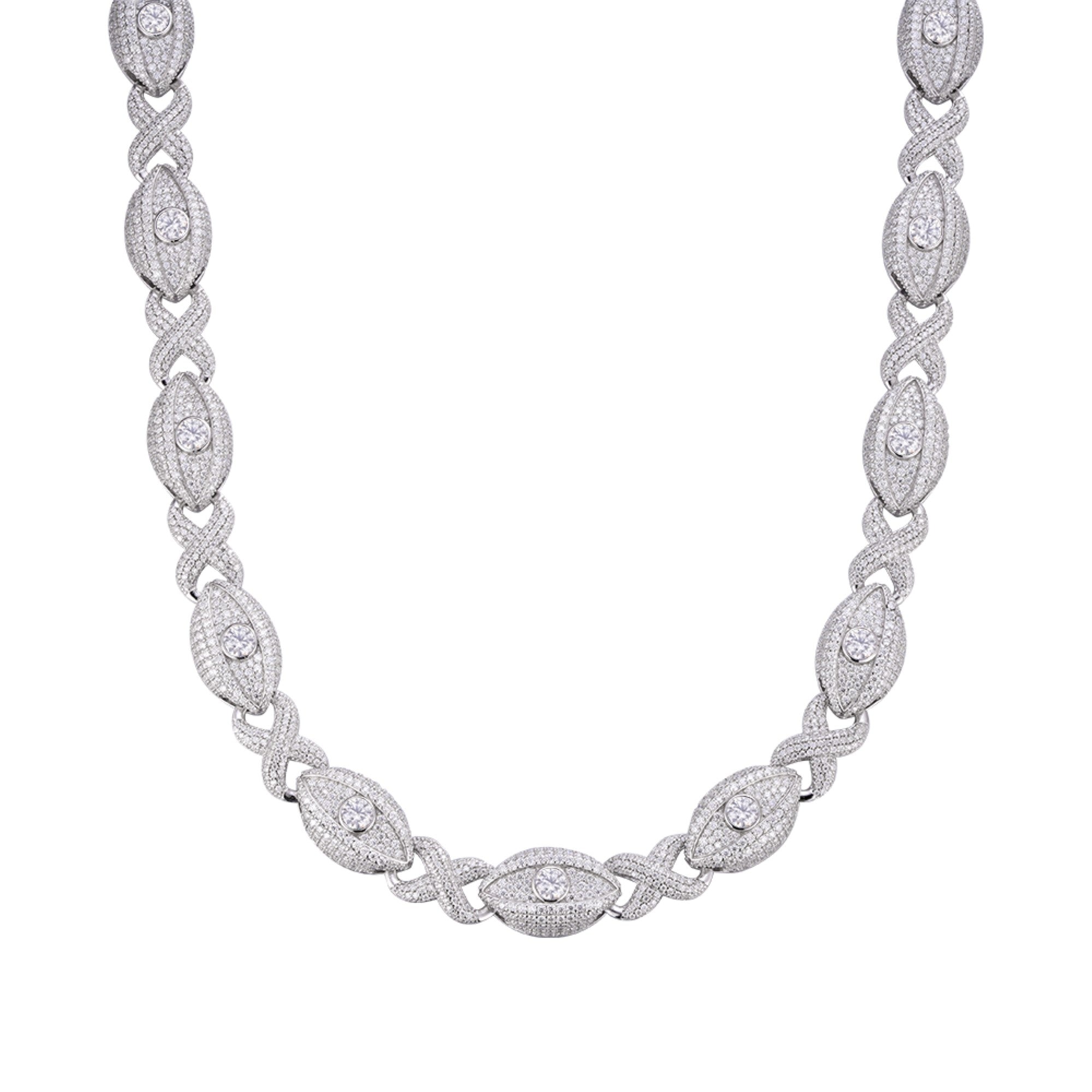 Infinity Eye 22" Moissanite Necklace