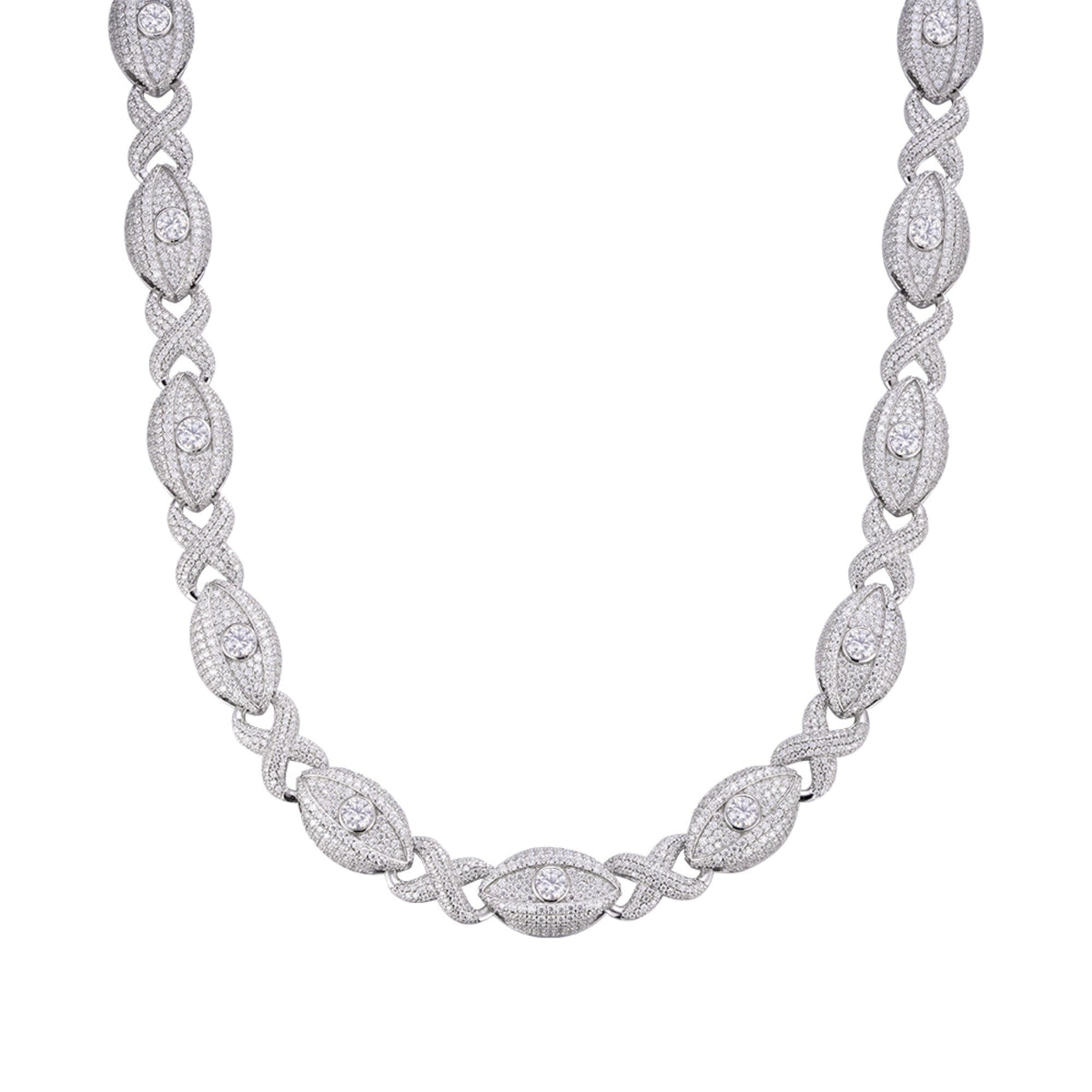 Infinity Eye 22" Moissanite Necklace