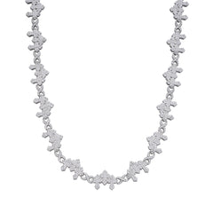 Infinity 3 Cross Moissanite 22" Religious Necklace
