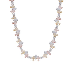 Infinity 3 Cross Moissanite 22" Religious Necklace