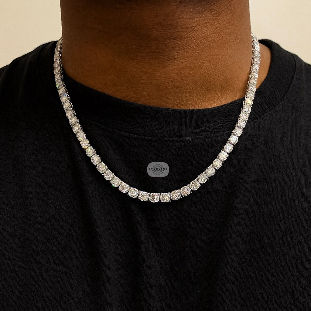 6mm Tennis Chain Necklace - 925 Sterling Silver