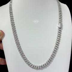8mm Moissanite Miami Cuban Link Chain