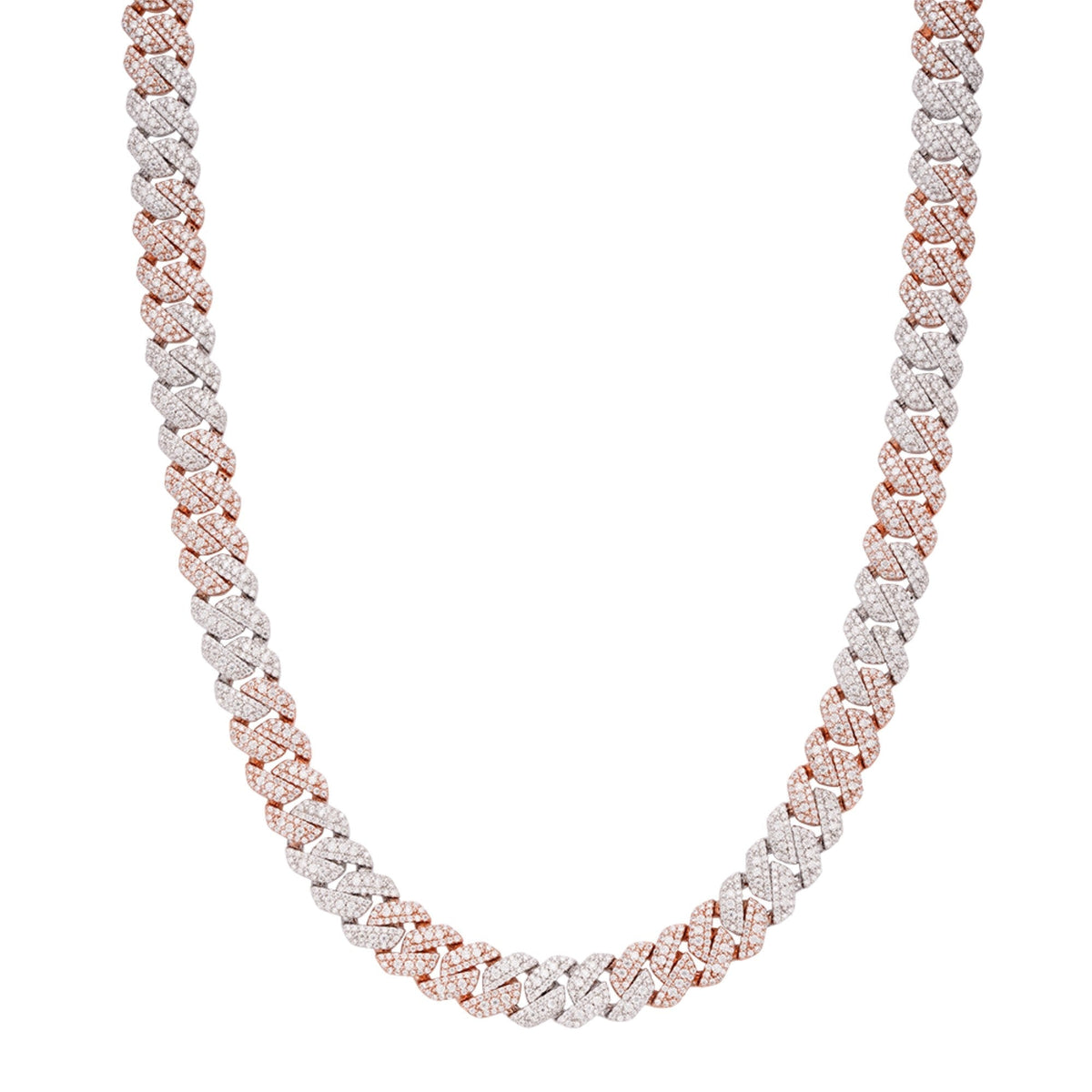 Cuban Big Stone/Small Stone Moissanite Chain 10mm 22"