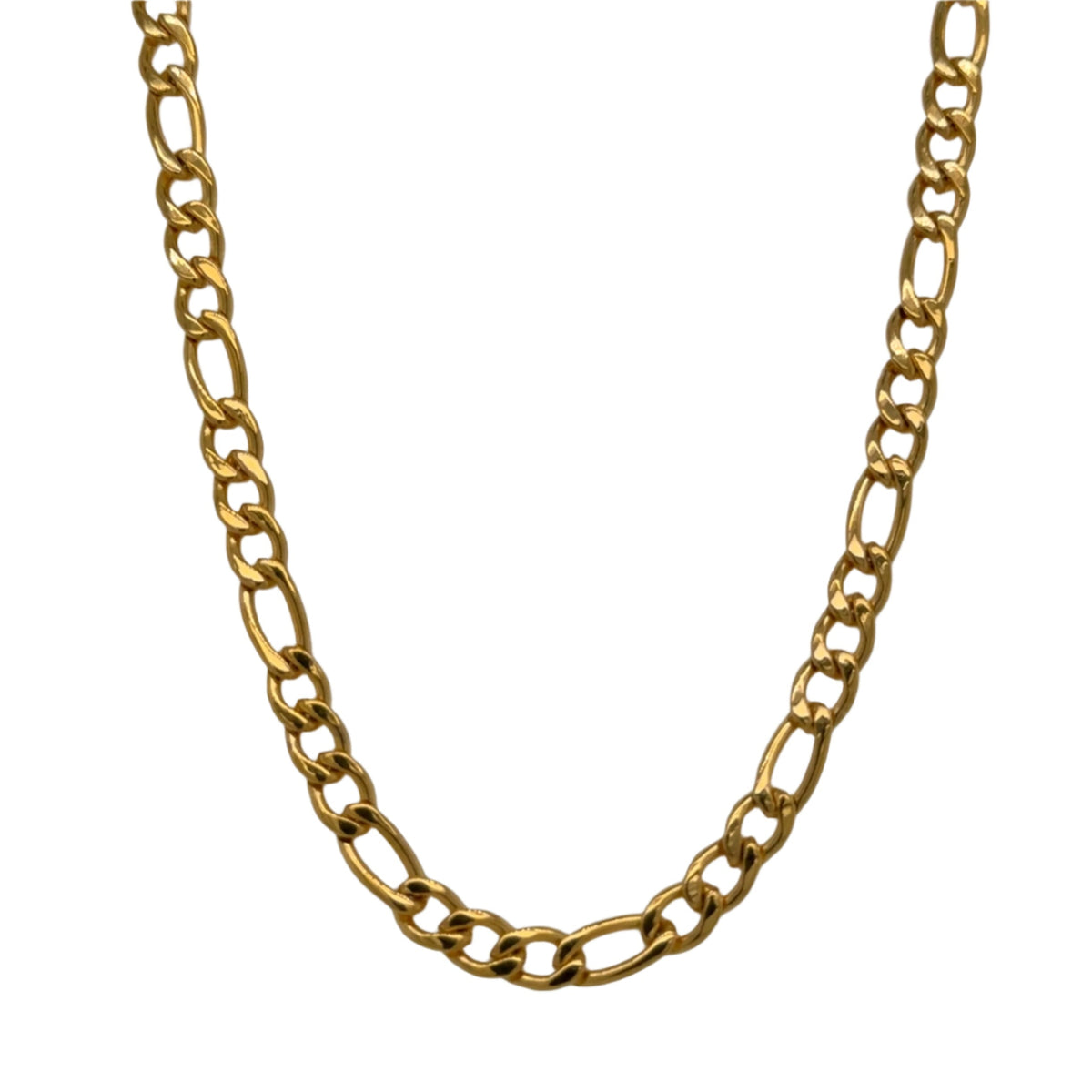Figaro Chain Necklace - 4mm - Waterproof & Durable Steel Chain Sterling Tomorrow