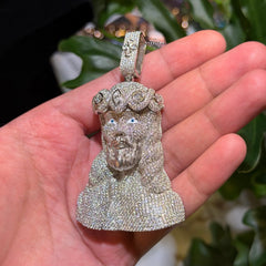 Moissanite Custom Jesus Pendant
