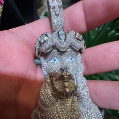 Moissanite Custom Jesus Pendant