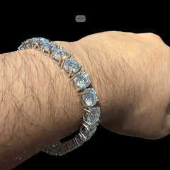 8mm Moissanite Tennis Bracelet 8 Inch