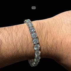 8mm Moissanite Tennis Bracelet 8 Inch