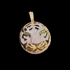 Tiger Head Bling Pendant