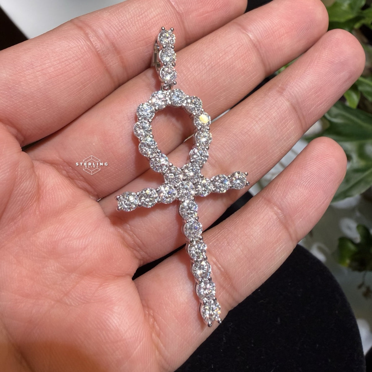 Moissanite Ankh Pendant