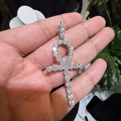 Moissanite Ankh Pendant