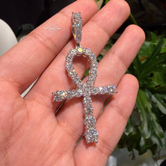 Moissanite Ankh Pendant