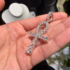 Moissanite Ankh Pendant
