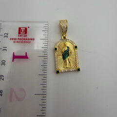 Moissanite Small Virgin Mary Pendant