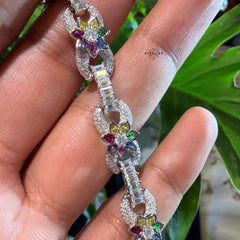 Moissanite Color Infinity Bracelet