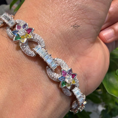 Moissanite Color Infinity Bracelet