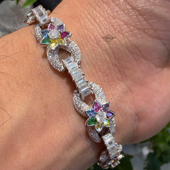 Moissanite Color Infinity Bracelet