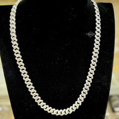 Moissanite Miami Cuban Prong Set Chain 10mm