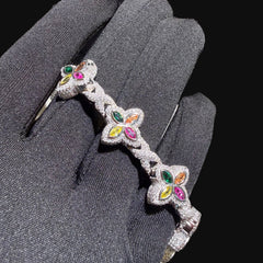 17mm 8" Moissanite Star Infinity Bracelet