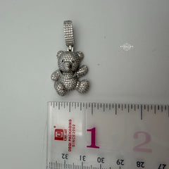 925 Sterling Silver Teddy Bear Pendant