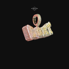 GOAT Pendant 14k Gold Plated CZ