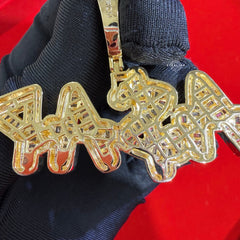 ASAP 14k Gold Plated Iced Money Pendant