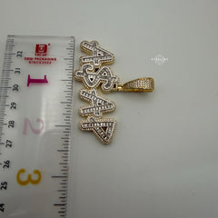 ASAP 14k Gold Plated Iced Money Pendant