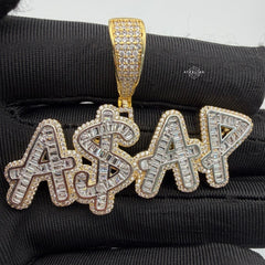 ASAP 14k Gold Plated Iced Money Pendant