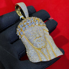 14k Gold Plated MultiCut Large Jesus Pendant
