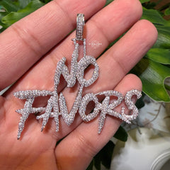 No Favors Iced Hip Hop Pendant