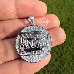 Last Supper Iced Out 925 Silver CZ Pendant