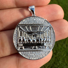 Last Supper Iced Out 925 Silver CZ Pendant