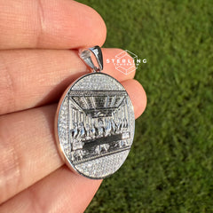 Last Supper Iced Out 925 Silver CZ Pendant