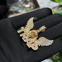 Trap Eagle Iced Pendant