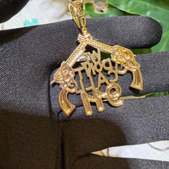 We Don't Call 911 Iced Hip Hop Statement Pendant