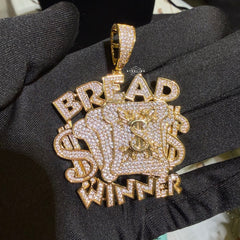 Breadwinner Money Iced Hip Hop Pendant