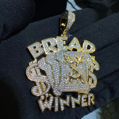 Breadwinner Money Iced Hip Hop Pendant