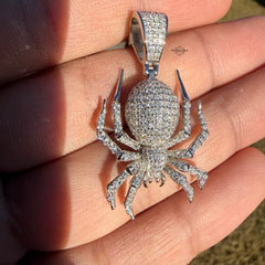 Moissanite Spider Pendant